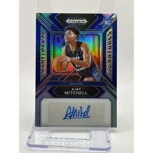 2024-25 Panini Prizm Draft Picks AJAY MITCHELL Rookie Blue Auto 18/149 SP OKC RC